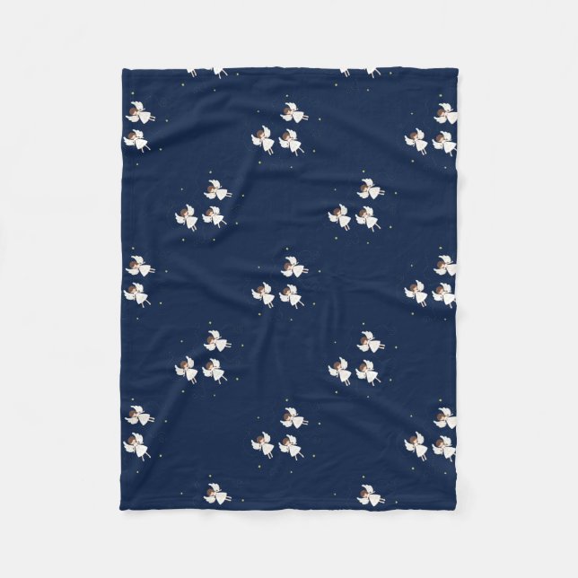 Manta Polar ángeles navidades (Anverso)