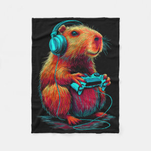 Manta Polar Animación de roedor divertido jugador de videojueg