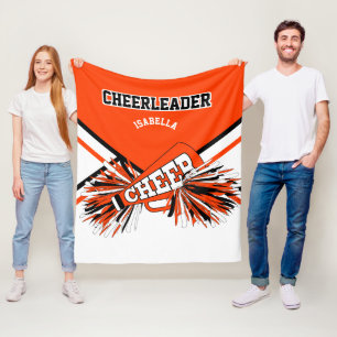 Manta Polar 📣 animador - Naranja, negro y blanco