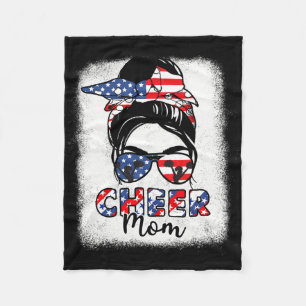 Manta Polar animadora 4 de julio Cheer a mamá Bandera American