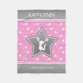 Manta Polar Animadora entre las estrellas en rosa con SU