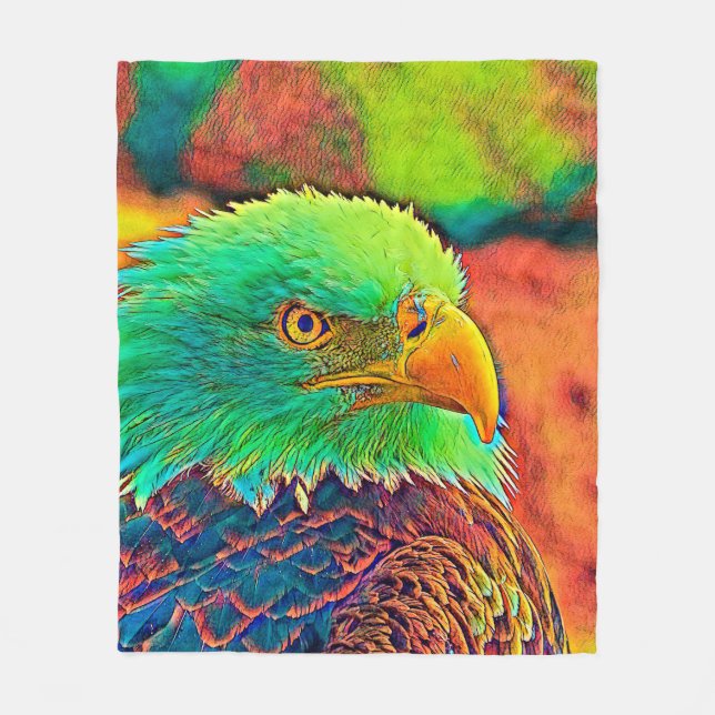 Manta Polar AnimalColor_Pájaro_008 (Anverso)