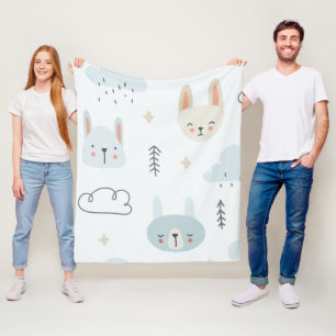 Manta Polar Animales adinerados niños de patrones pasteles