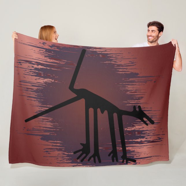 Manta Polar Animales de arte animal tribal - Animales rojos an (In situ)