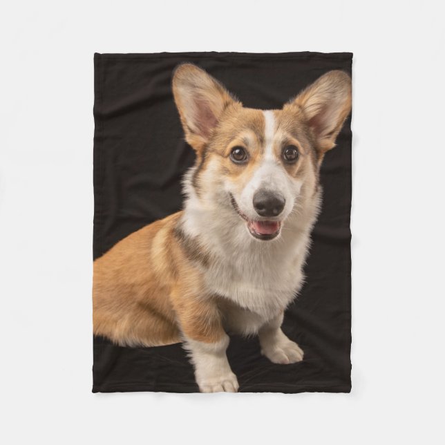 Manta Polar Animales de bebé más afectados | Retrato de Corgi  (Anverso)
