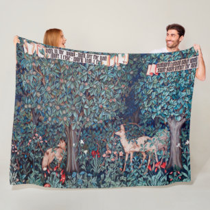 Manta Polar Animales en el bosque, William Morris