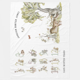 Manta Polar Animales forestales de Woodland | Hito bebé