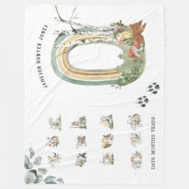 Manta Polar Animales forestales de Woodland | Matrícula de beb