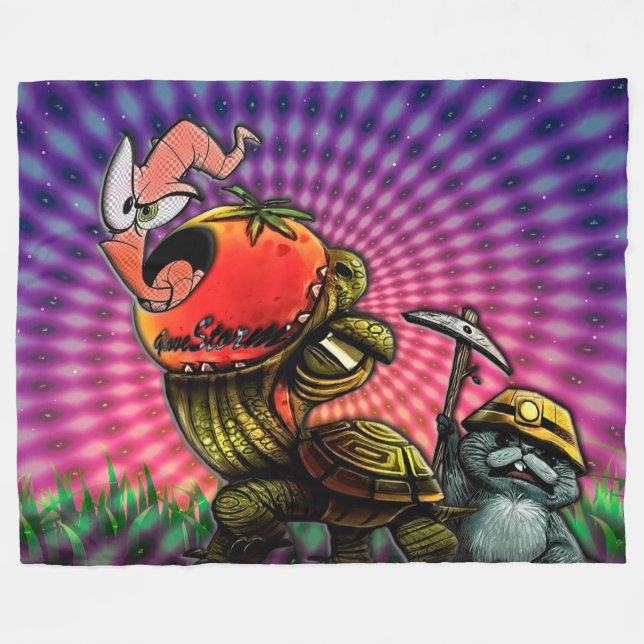 Manta Polar Animales Groovy (Frente (Horizontal))