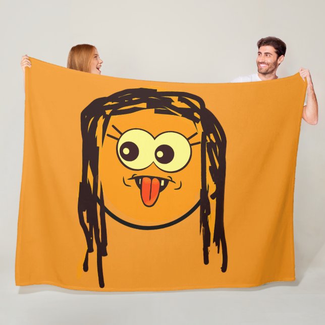 Manta Polar ANIME ABSTRACT Fleece Blanket (In situ)