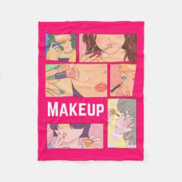 MANTA POLAR ANIME , CHICA , MAKEUP