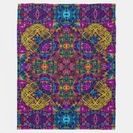 Manta Polar Anime Electric Neon Robot Satin Mandala