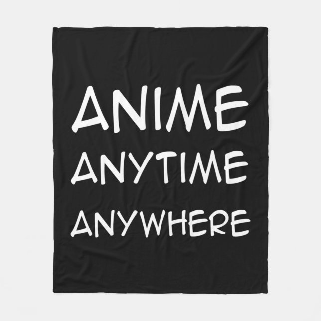 Manta Polar Anime en cualquier momento Divertido Anime Boys Ad (Anverso)