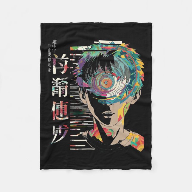 Manta Polar Anime Manga Motif Mandala Anime 1 (Anverso)