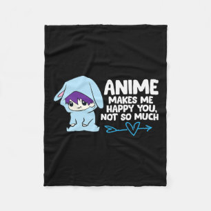 Manta Polar Anime Me Hace Feliz