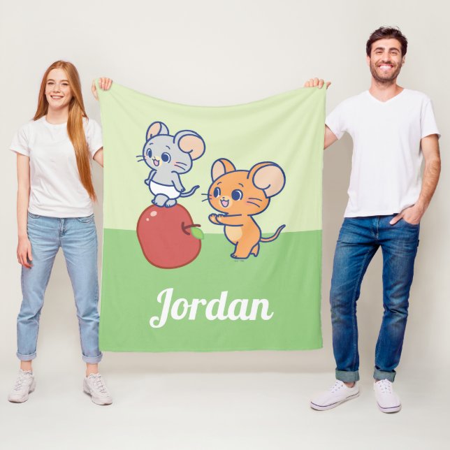 Manta Polar Anime Tuffy y Jerry Apple Rolling (In situ)