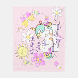 Manta Polar Ánimo de Unicornio Adorable