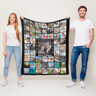 Manta Polar Aniversario 55 Collage de fotos UNIDO DESDE