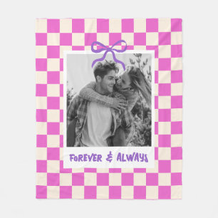 Manta Polar Aniversario de bodas de pareja Foto personalizada