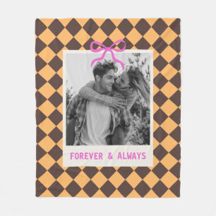 Manta Polar Aniversario de bodas de pareja Foto personalizada