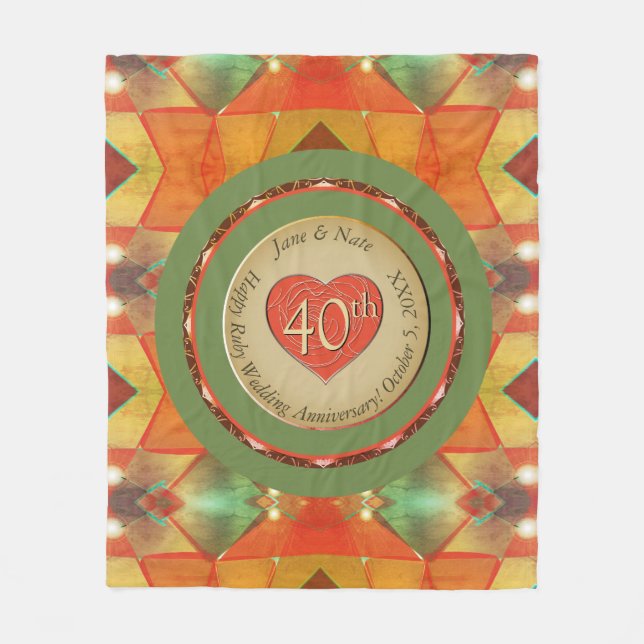 Manta Polar Aniversario de la Fleece Blanket (Anverso)