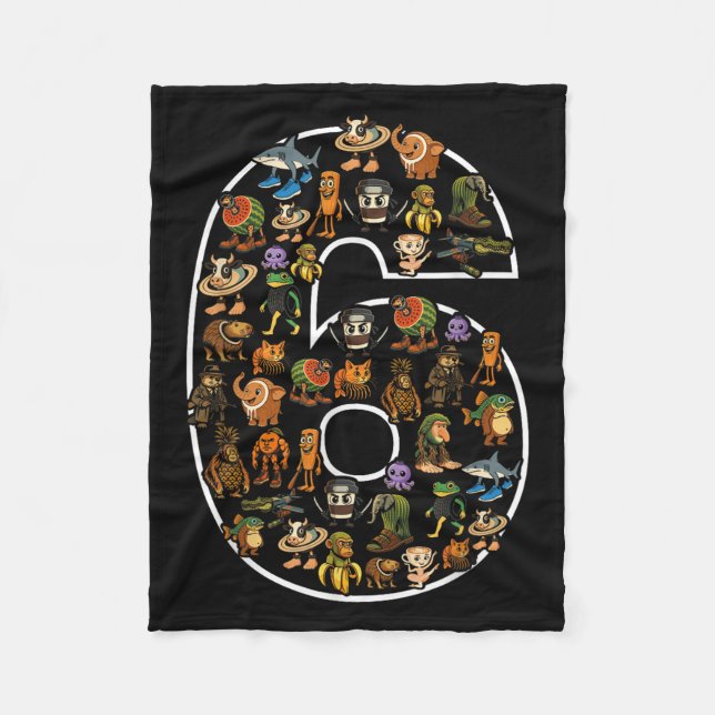 Manta Polar Aniversario de la pudrición cerebral italiana 6 Añ (Anverso)