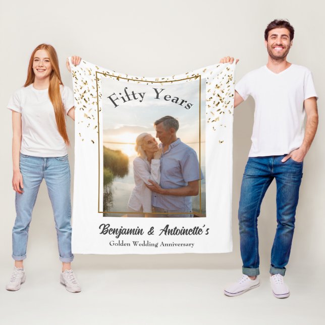 Manta Polar Aniversario del Boda de Oro (In situ)