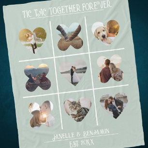 Manta Polar Aniversario Tic Tac Juntos Fleece Plantilla De Fot