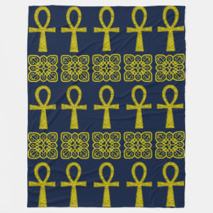 Manta Polar Ankh amarillo