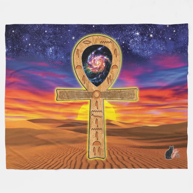 Manta Polar Ankh Fleece Blanket (Frente (Horizontal))