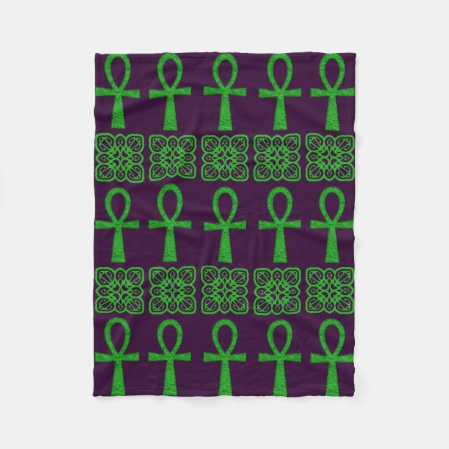 Manta Polar Ankh verde (Anverso)