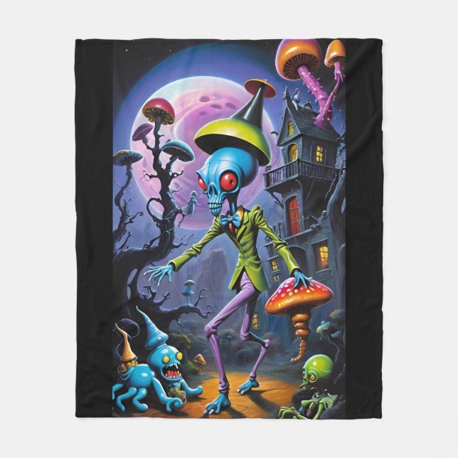 Manta Polar Ankle-Biter en la fantasía pop de Shroom Town (Anverso)