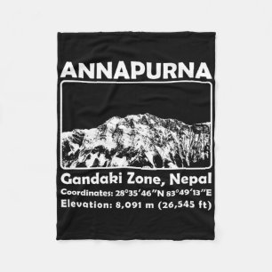 Manta Polar Annapurna con Nepal Montaña Escalada Trekking 