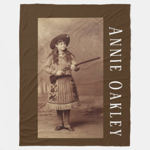 Manta Polar Annie Oakley Sharpshooter Fleece Blanket