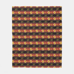 Manta Polar Año Chino del Buey Floral Elegante