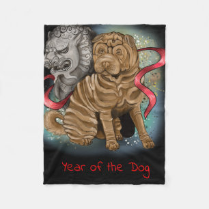 Manta Polar Año zodiaco chino del perro