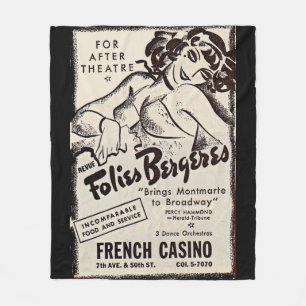Manta Polar Años 1930 Folies Bergere e print