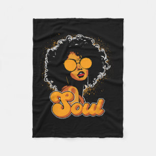 Manta Polar Años 70 Mujeres Afro Funk Soul Retro Estilo Vintag