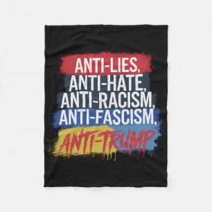 Manta Polar Anti Odio Mentiras Racismo Fascismo Resistir Prote