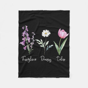Manta Polar Anti Trump Floral Flor Demócrata Presidente Libera