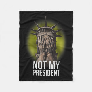 Manta Polar Anti Trump, no mi presidente Teeshirt se resiste