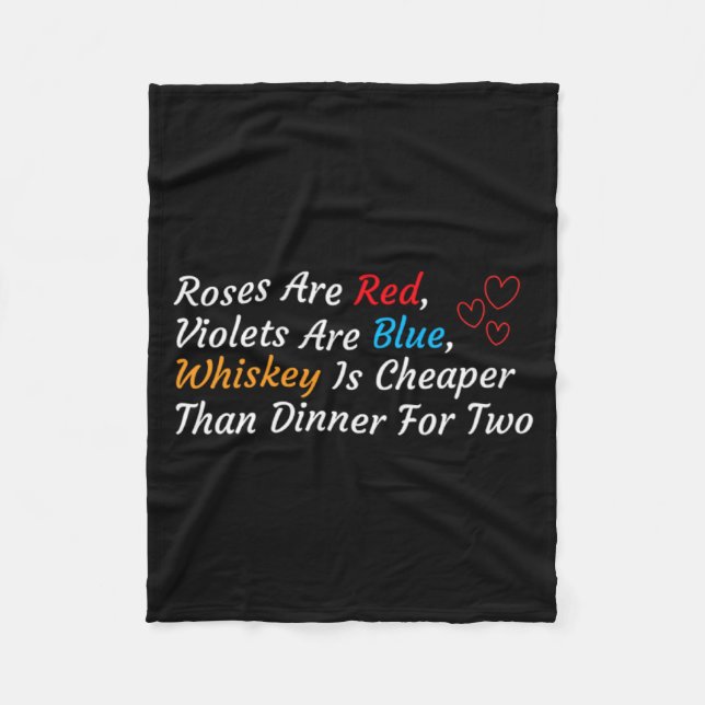 Manta Polar Anti Valentines Day Valentines Drink Anti Valenti  (Anverso)