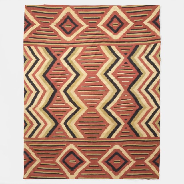 MANTA POLAR ANTIGUA HISTÓRICA DE NAVAJO INDIAN HORSE SADDLE (Anverso)