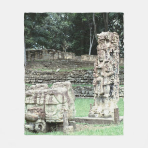 Manta Polar Antiguas Ruinas Mayas de la Ciudad de Copán Hondur