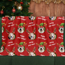 Antler Merry Christmas Red, un reno con dos perros