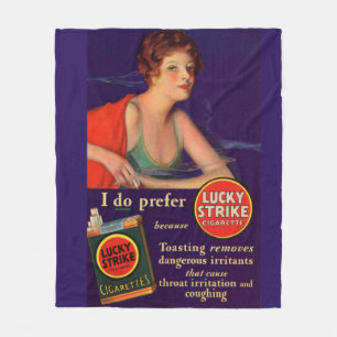 Manta Polar Anuncio de cigarrillos Lucky Strikes de la década