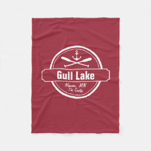 Manta Polar Anuncio de Gull Lake Minnesota, pueblo de paddles 