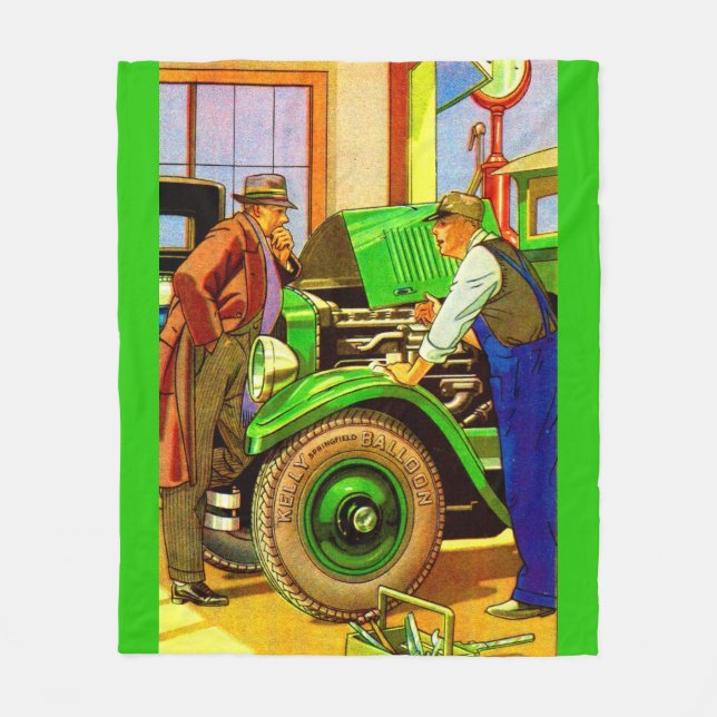 Manta Polar Anuncio de neumáticos en globo de Kelly Springfiel (Anverso)