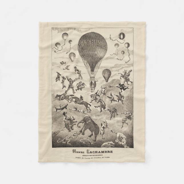 Manta Polar Anuncio Francés Para Fabricante De Globos (Anverso)