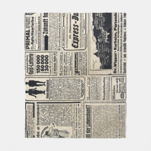Manta Polar Anuncios de periódicos alemanes de 1917
